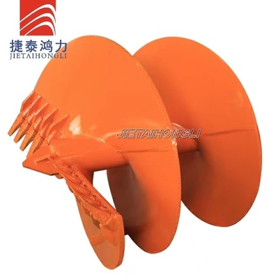 Coclea diritta rotatoria del collegamento di trapano con i denti piani dei denti Od600-3000mm 28-32